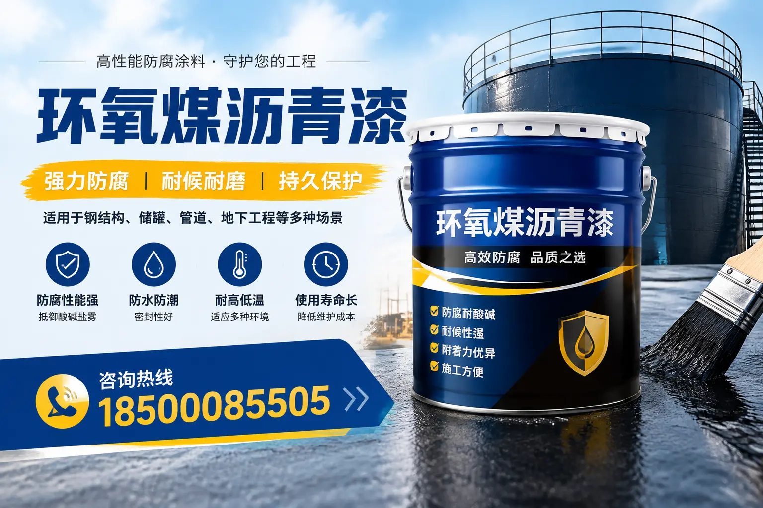 环氧煤沥青漆在工业中的应用，齐齐哈尔企业的选择