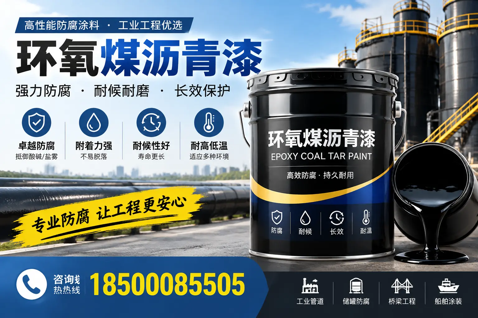 环氧煤沥青漆的施工方法与注意事项，确保在齐齐哈尔顺利完成